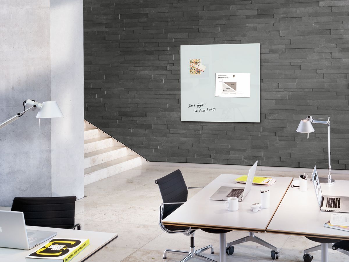 Glas-Magnetboard Artverum - super-weiß, 100 x 100 cm Glas-Magnetboard Artverum - super-weiß, 100 x 100 cm
