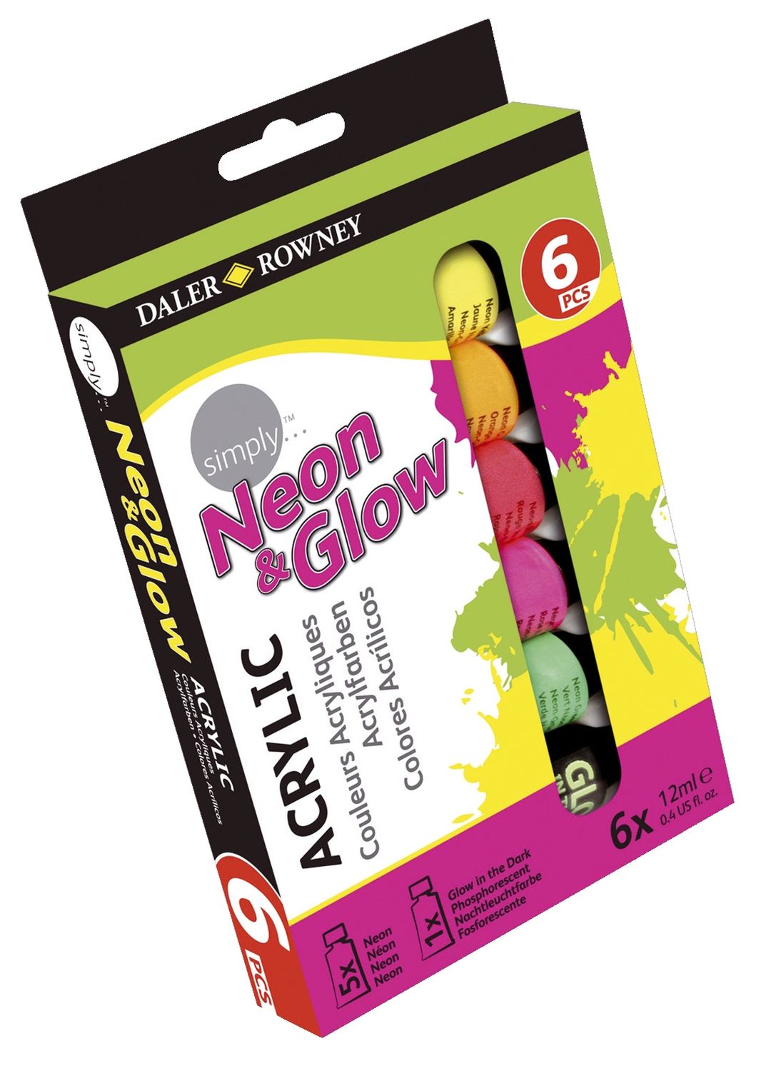 Acrylfarbe Set - 6x 12 ml sortiert Acrylfarbe Set - 6x 12 ml sortiert