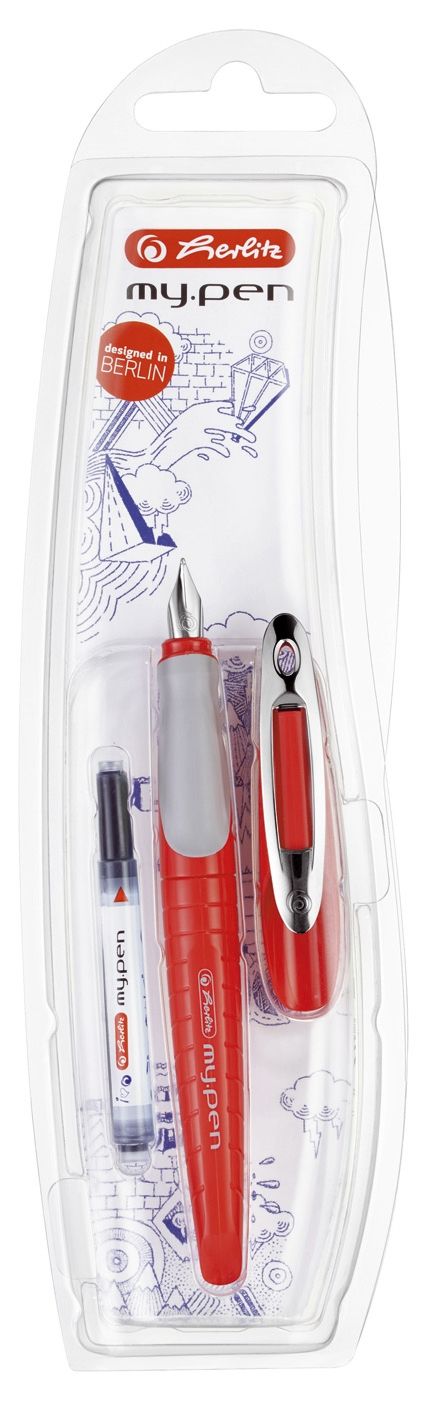 Füllhalter my.pen - M-Feder, weiß/schwarz