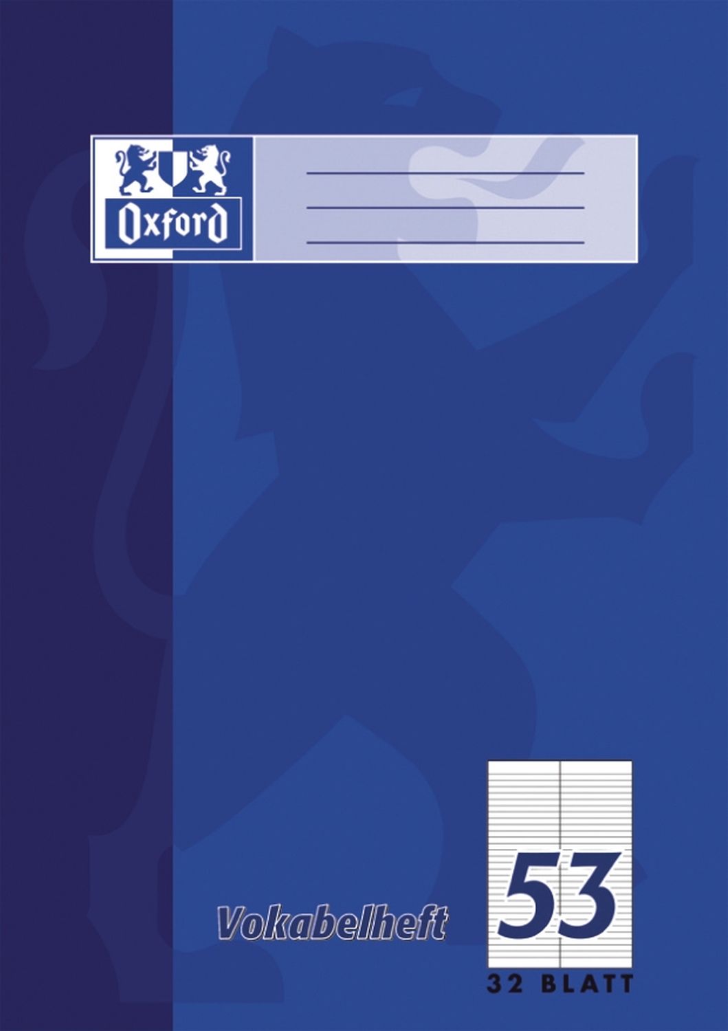 Vokabelheft LIN53 - A4, 32 Blatt, liniert Vokabelheft LIN53 - A4, 32 Blatt, liniert