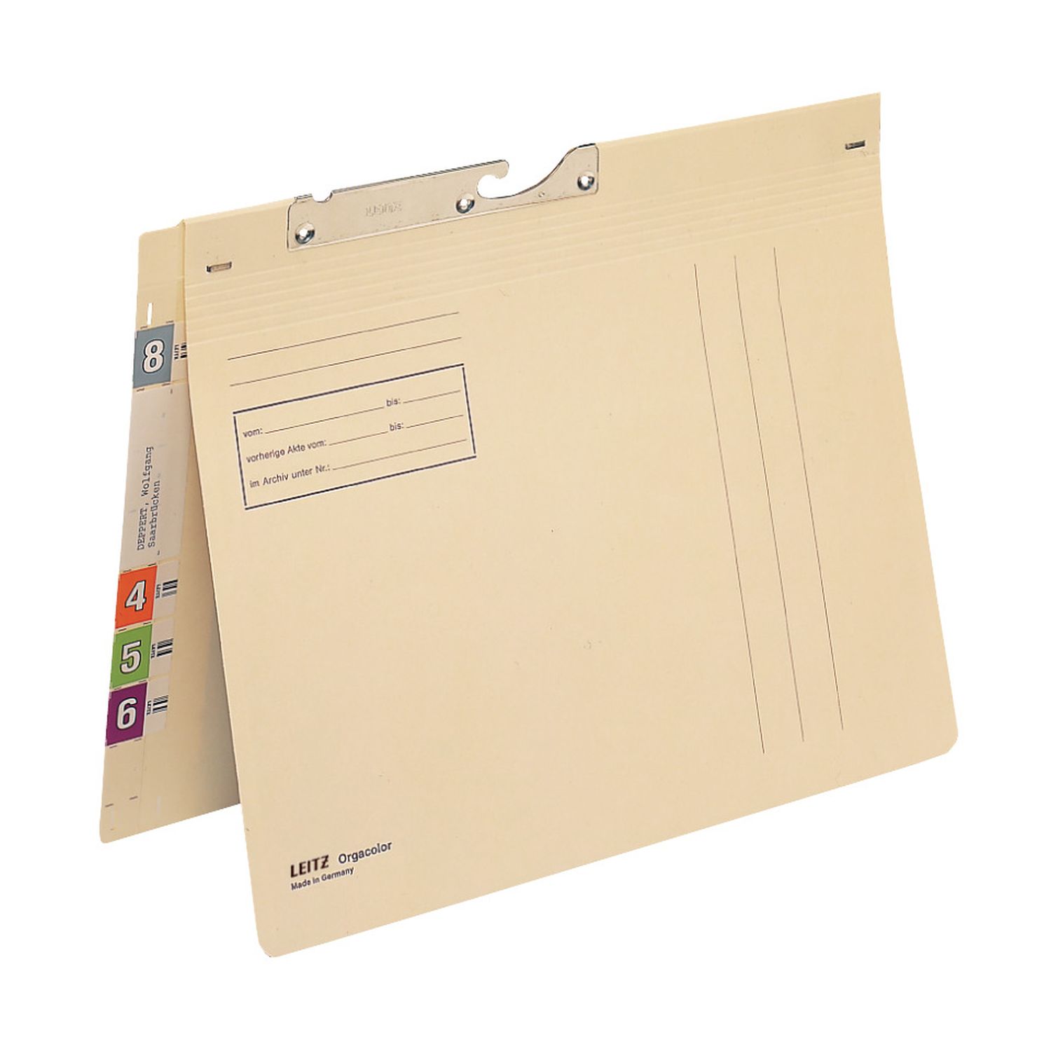 Pendelhefter Leitz Orgacolor® 2134-00-11, kaufmännische Heftung, Kraftkarton, chamois Pendelhefter Leitz Orgacolor® 2134-00-11, kaufmännische Heftung, Kraftkarton, chamois
