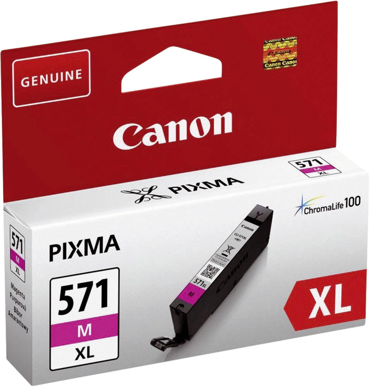 Original Canon Tintenpatrone magenta High-Capacity (0333C001,0333C001AA,333C001,333C001AA,CLI-571MXL,CLI-571XLM)