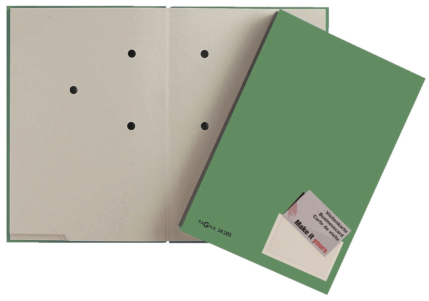 Unterschriftsmappe Color - 20 Fächer, PP kaschiert, grün Unterschriftsmappe Color - 20 Fächer, PP kaschiert, grün