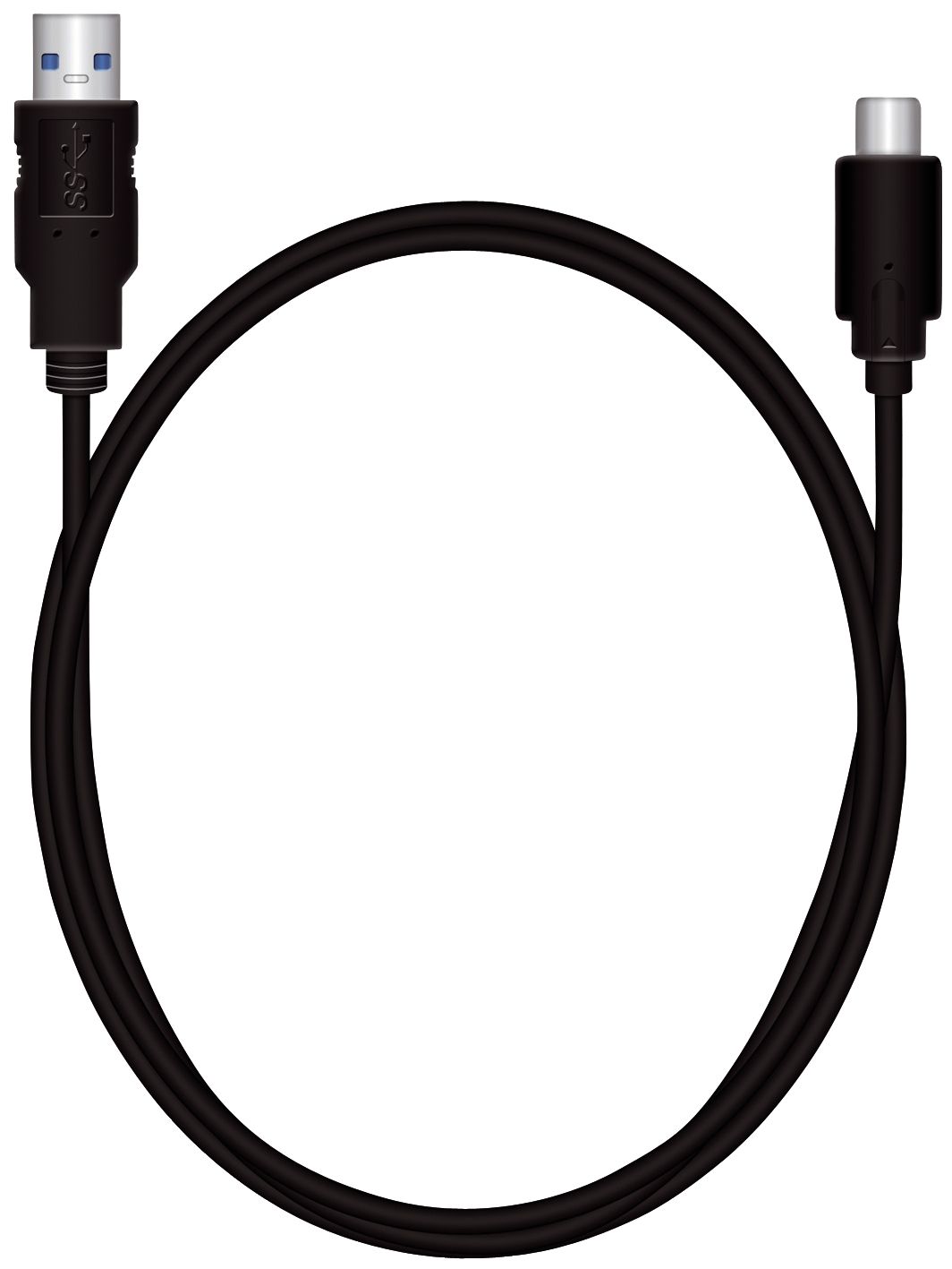 Ladekabel USB 3.1 Typ C schwarz Ladekabel USB 3.1 Typ C schwarz