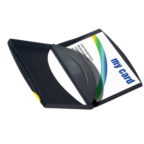 Visitenkartenbox HAN Vip 2000-13, mit Register für 500 Visitenkarten, zusätzliches Etui, schwarz-lichtgrau