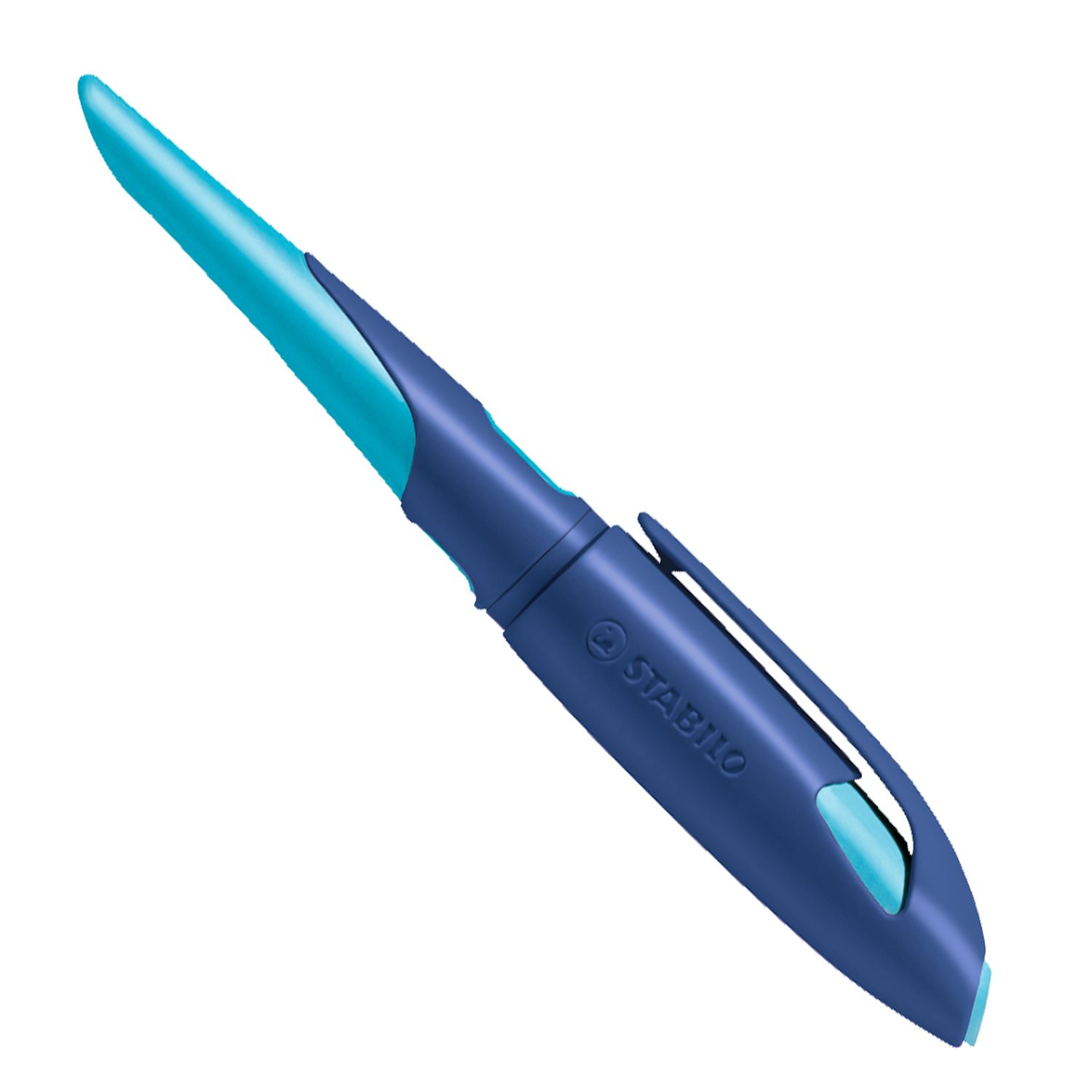 Ergonomischer Schulfüller für Linkshänder mit Anfänger-Feder A - EASYbirdy in mitternachtsblau/azur - Einzelstift - inklusive Patrone - Schreibfarbe blau (löschbar) Ergonomischer Schulfüller für Linkshänder mit Anfänger-Feder A - EASYbirdy in mitternachtsblau/azur - Einzelstift - inklusive Patrone - Schreibfarbe blau (löschbar)