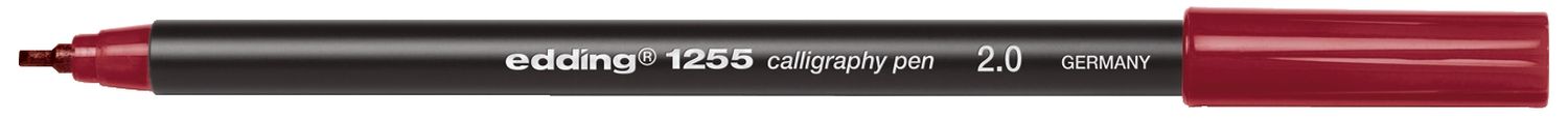 1255 Kalligrafie Stift - Fasermaler, 2,0 mm, karmesin 1255 Kalligrafie Stift - Fasermaler, 2,0 mm, karmesin