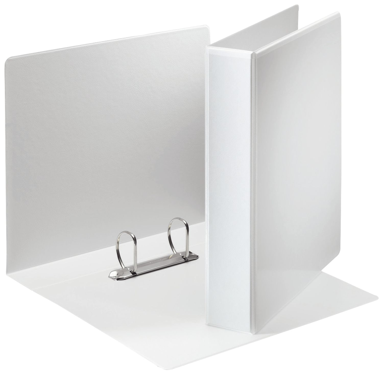 Ringbuch Präsentation, mit Taschen, A4, PP, 2 Ringe, 40 mm, weiß Ringbuch Präsentation, mit Taschen, A4, PP, 2 Ringe, 40 mm, weiß