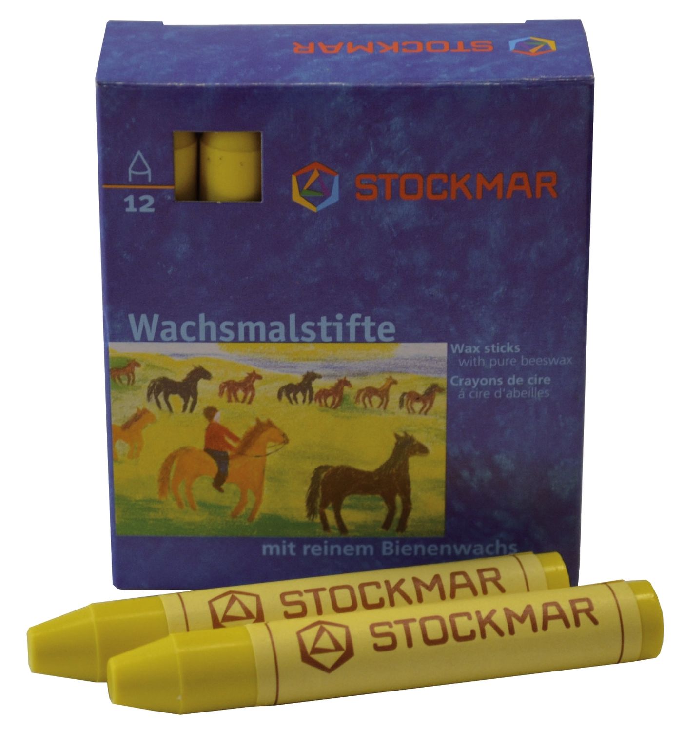 Wachsmalstifte - zitronengelb - 12 Stifte Wachsmalstifte - zitronengelb - 12 Stifte