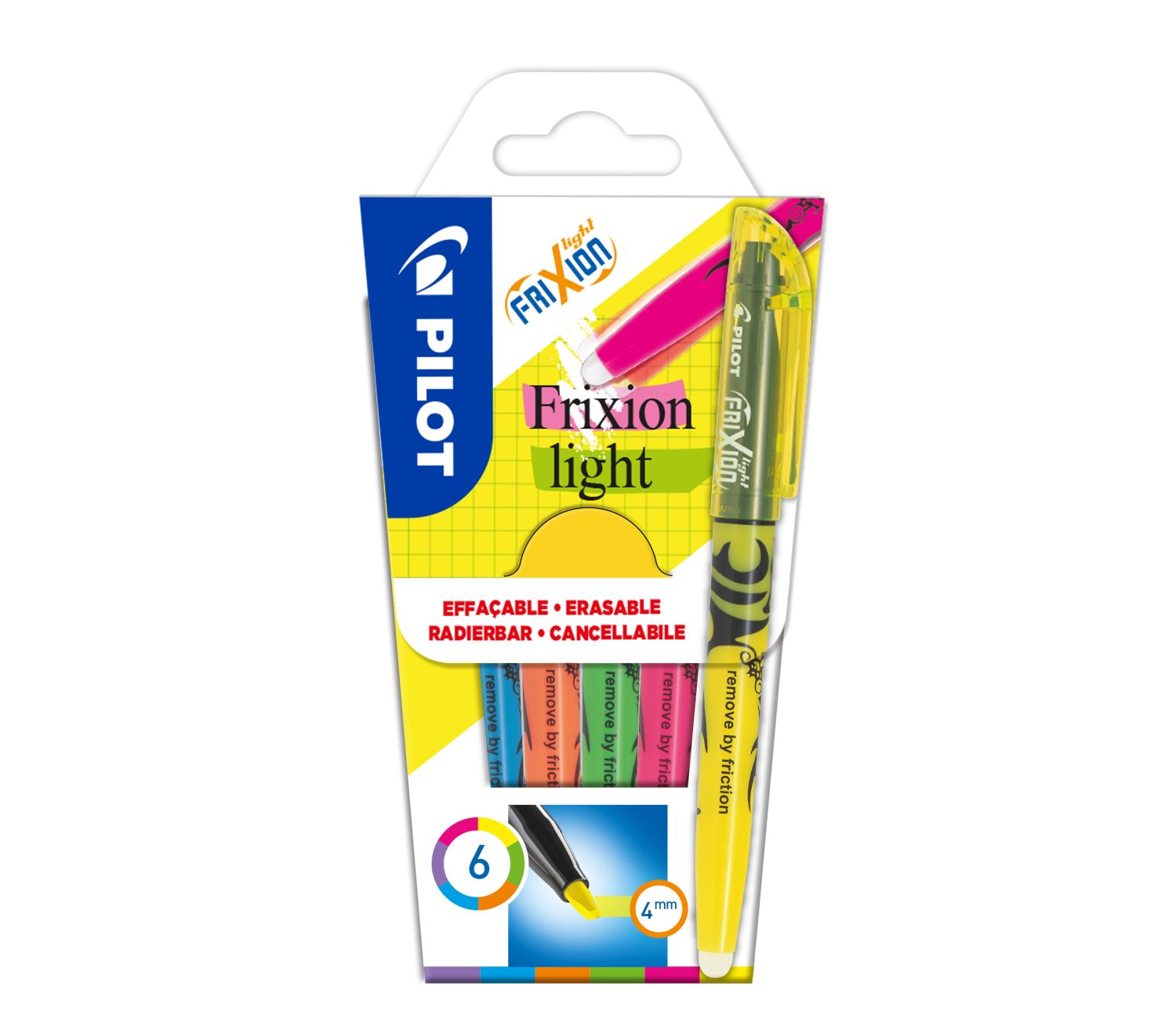 Textmarker FriXion Light Soft - M, 6er Etui pastell Textmarker FriXion Light Soft - M, 6er Etui pastell