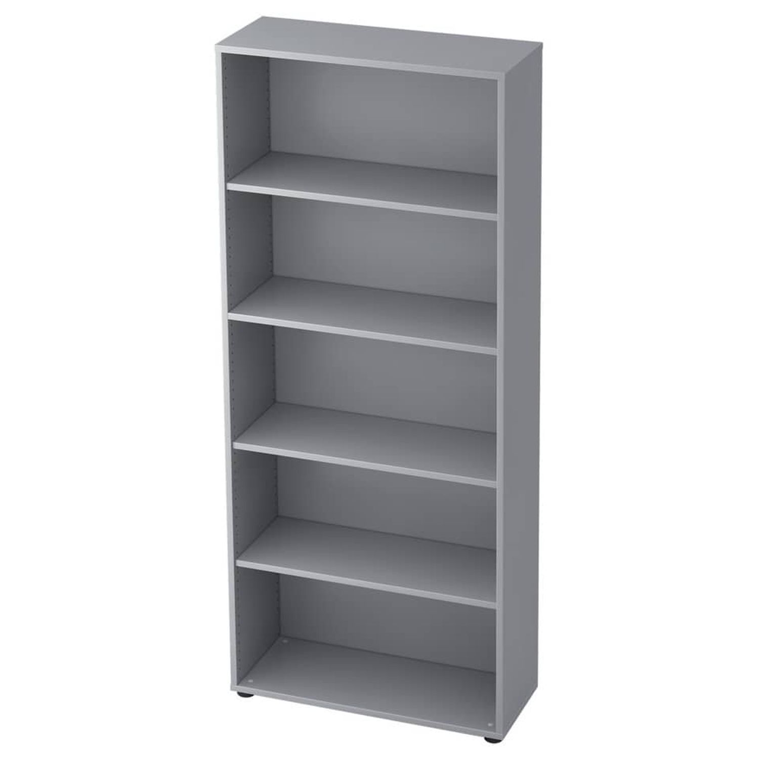 Regal - 5OH, 80 cm breit, Grau, mit Montageservice Regal - 5OH, 80 cm breit, Grau, mit Montageservice