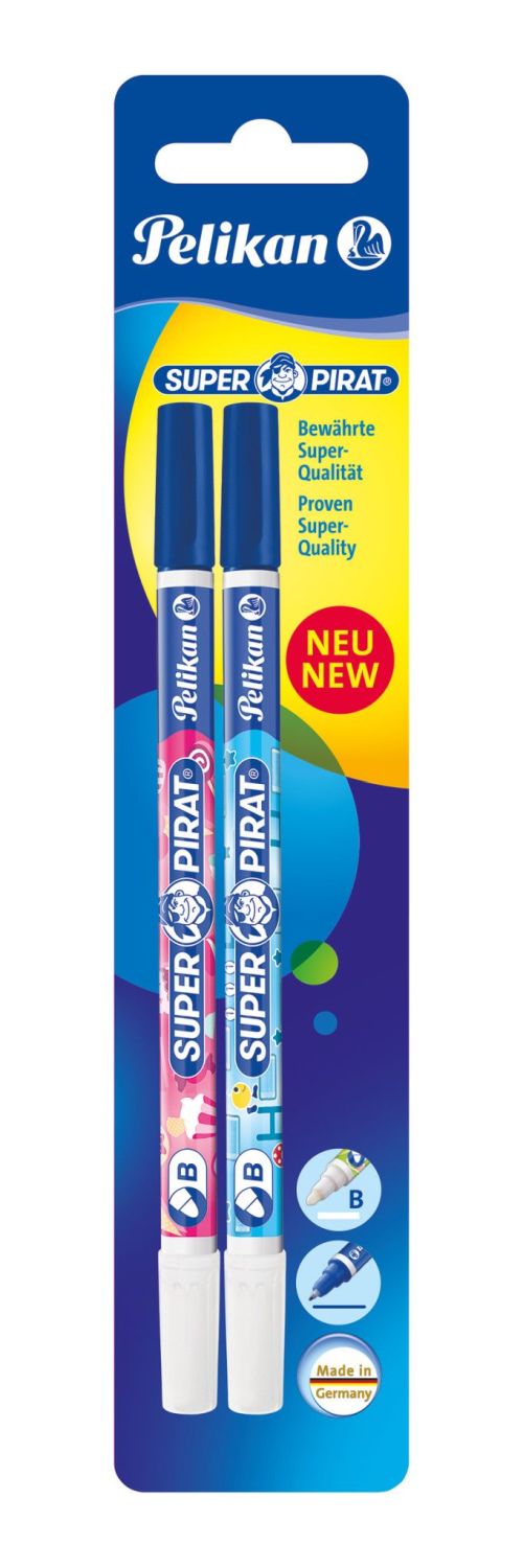 Tintenlöschstift Super-Pirat 850 - breit, 2er Pack Blister Tintenlöschstift Super-Pirat 850 - breit, 2er Pack Blister