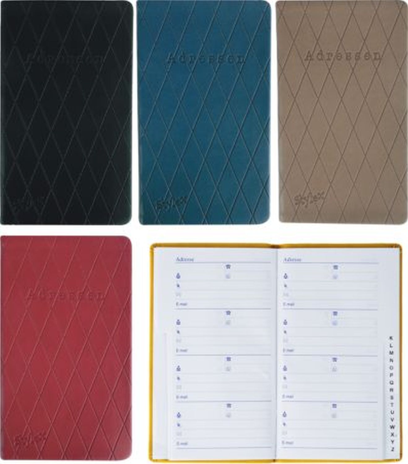 Adressbuch - 8 x 15 cm, Register, sortiert Adressbuch - 8 x 15 cm, Register, sortiert