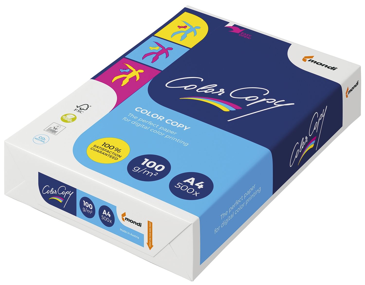 Kopierpapier Mondi ColorCopy® 2100005107, DIN A4, 100 g/qm, weiß, 500 Blatt