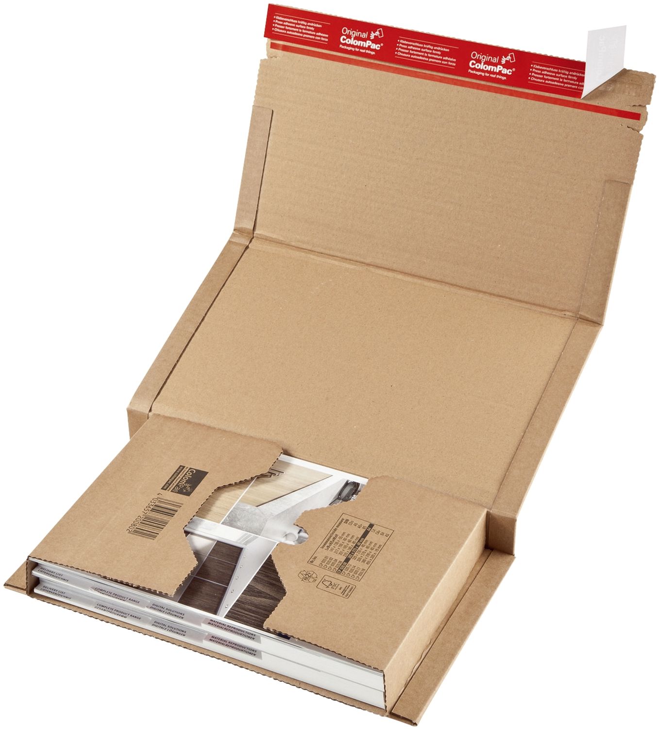 Klassische Versandverpackung zum Wickeln 455x320x70 mm (A3), braun