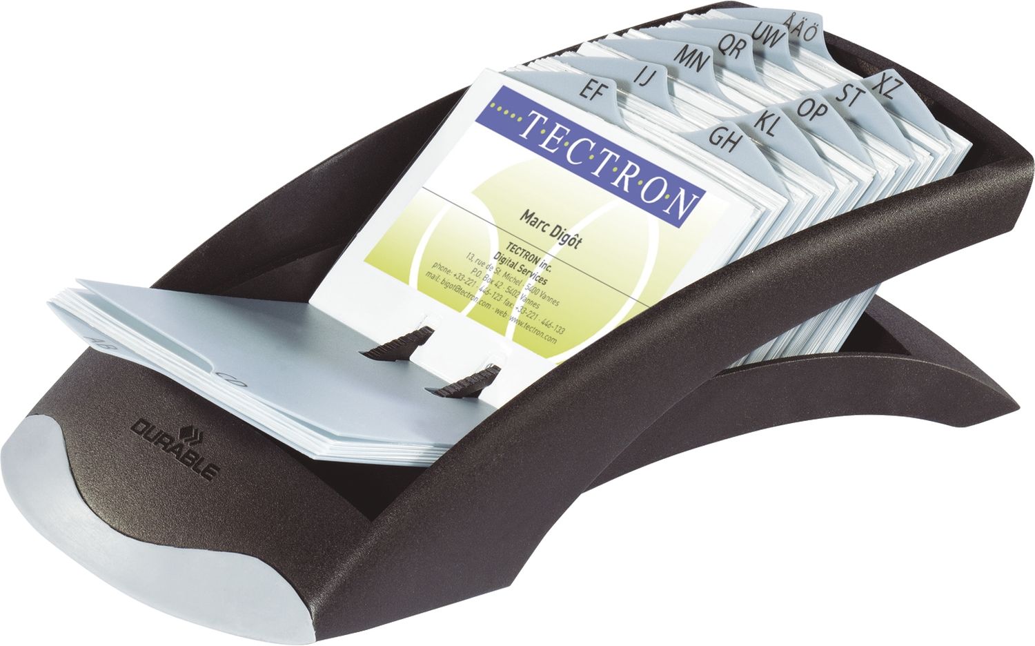 Visitenkartenkartei VISIFIX® DESK VEGAS, schwarz Visitenkartenkartei VISIFIX® DESK VEGAS, schwarz