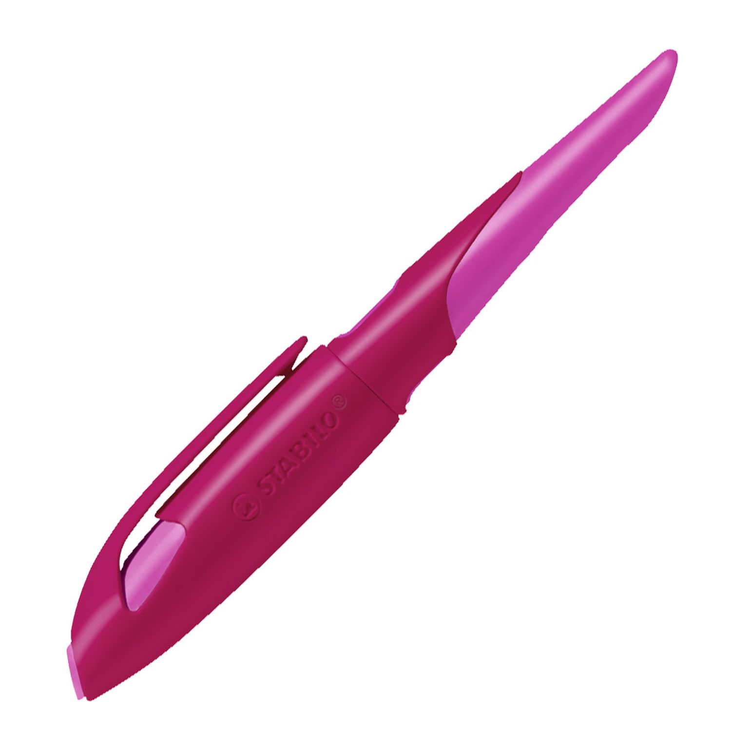 Ergonomischer Schulfüller für Rechtshänder mit Anfänger-Feder A - EASYbirdy in beere/pink - Einzelstift - inklusive Patrone - Schreibfarbe blau (löschbar) Ergonomischer Schulfüller für Rechtshänder mit Anfänger-Feder A - EASYbirdy in beere/pink - Einzelstift - inklusive Patrone - Schreibfarbe blau (löschbar)
