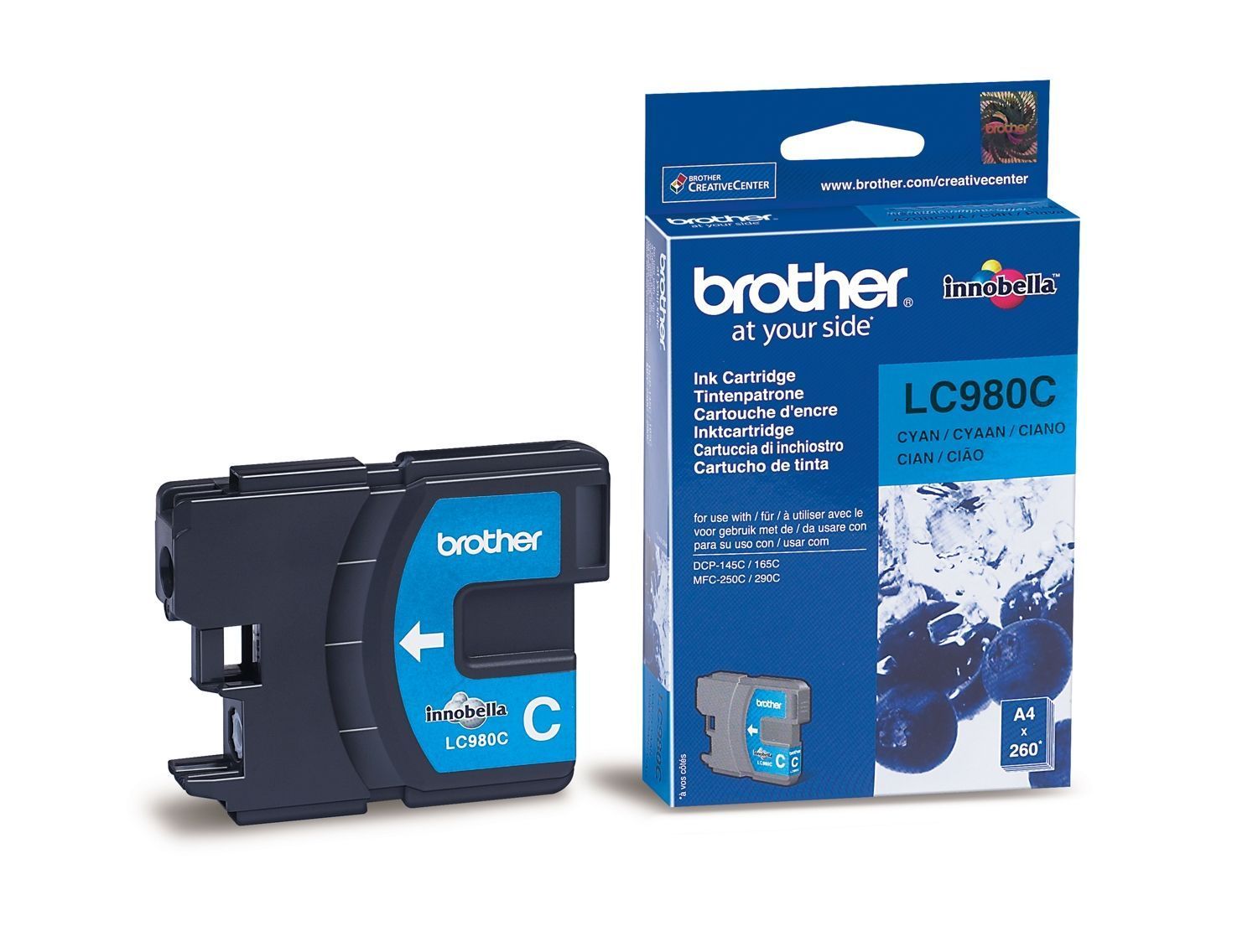 Original Brother Tintenpatrone cyan (LC-980C)