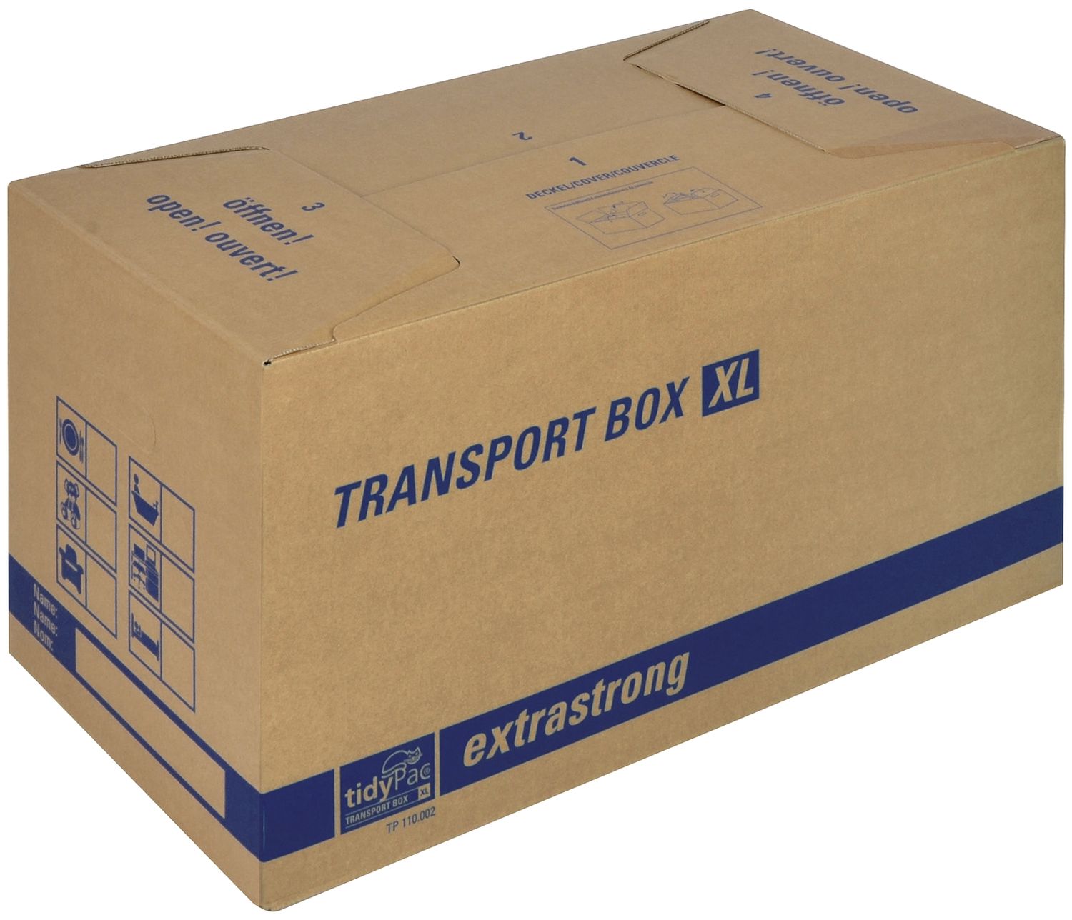 Transportboxen 680x350x355 mm, braun