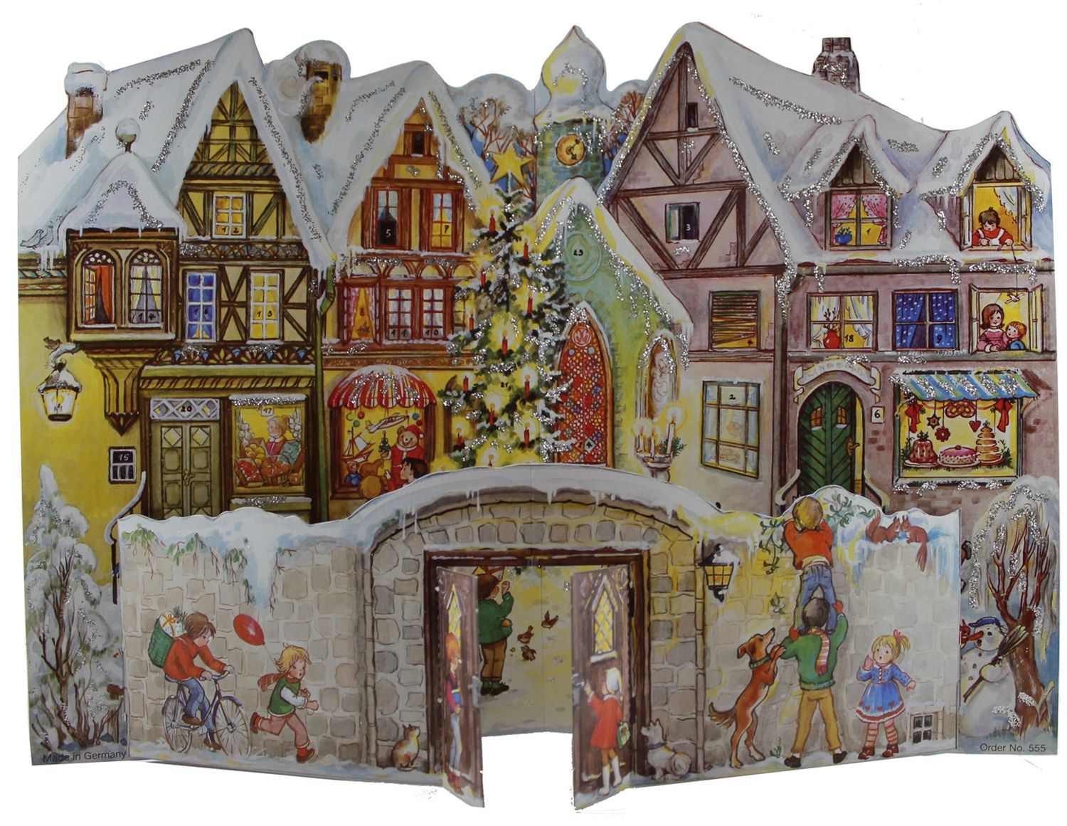 Adventskalender "Winterstadt" - 3D zum aufstellen