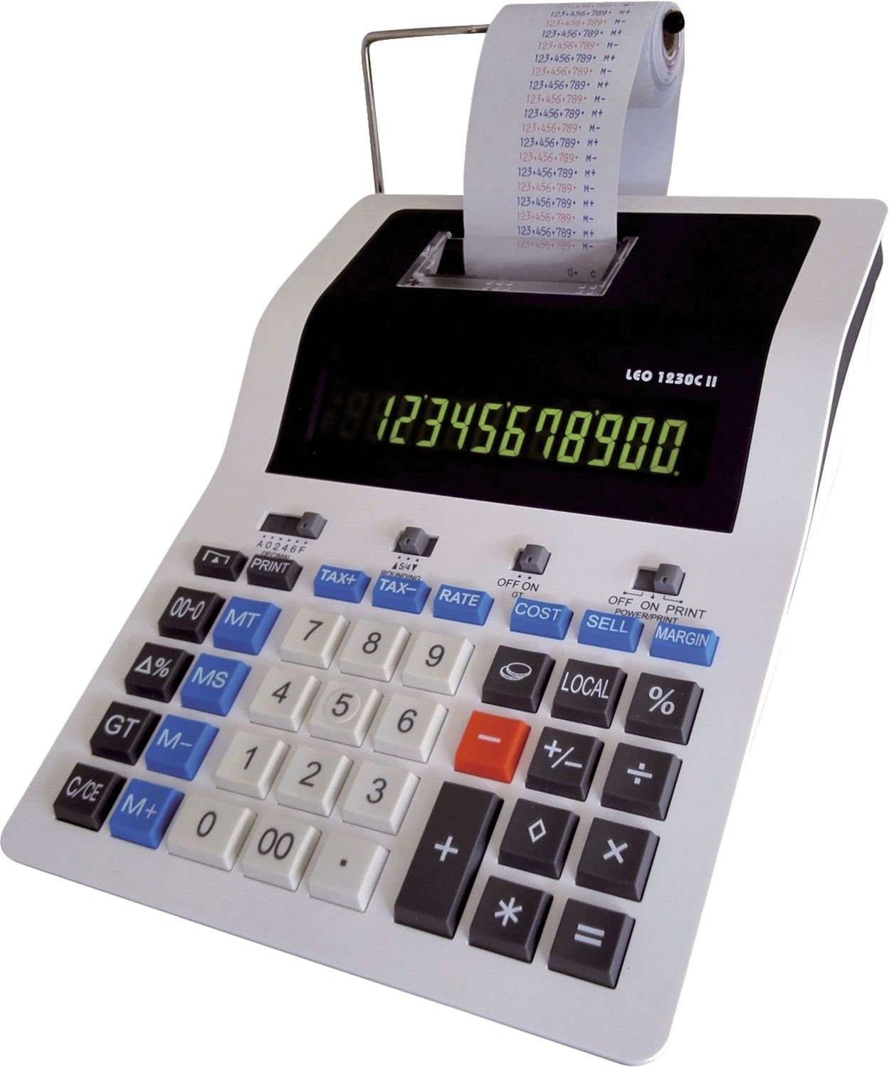 Tischrechner 1230C II - druckend, weiß Tischrechner 1230C II - druckend, weiß