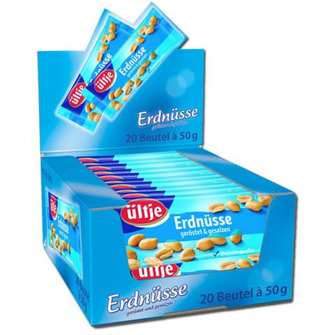 Erdnüsse ültje 510930004, geröstet und gesalzen, 20 x 50 g, 1.000 g