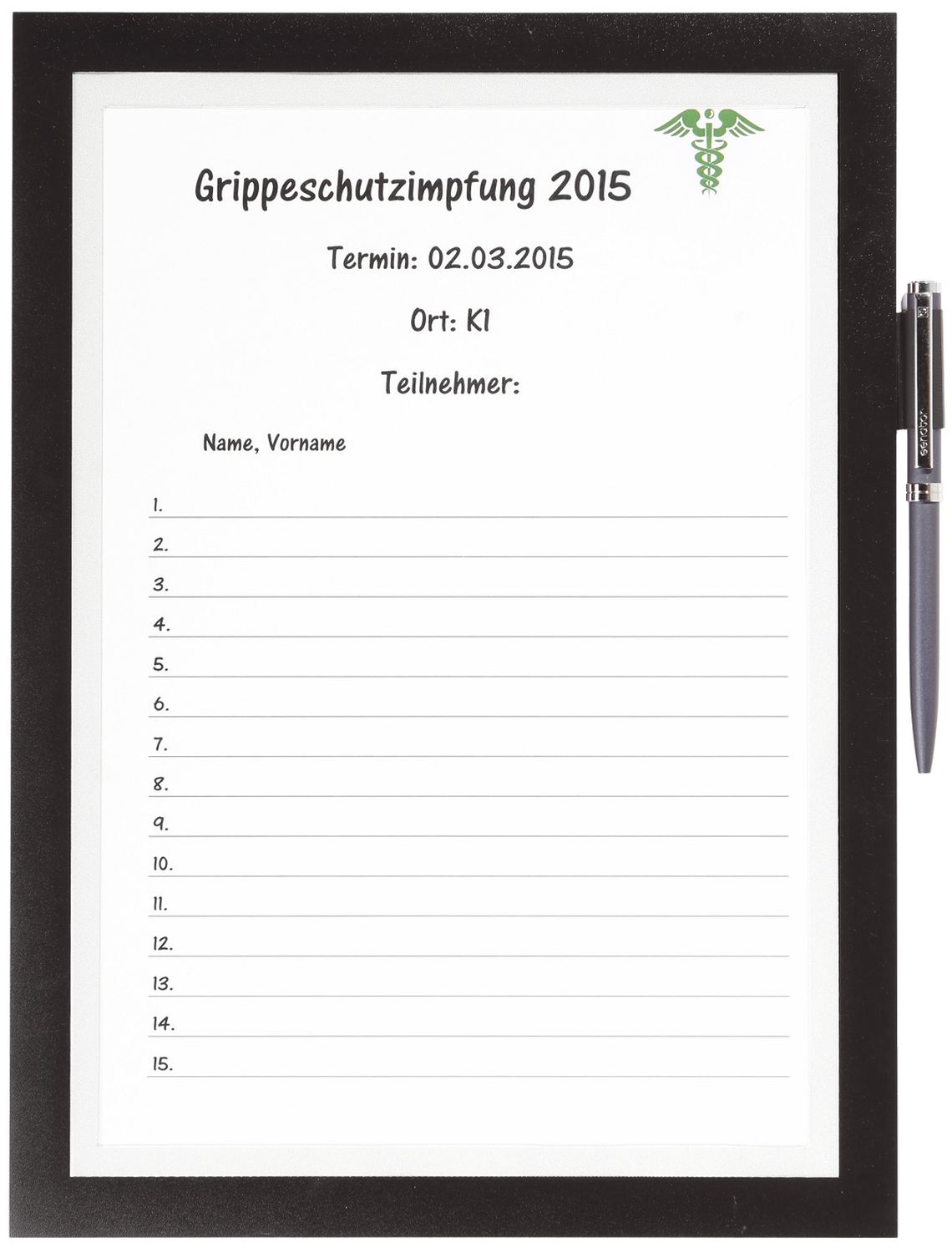Informationsrahmen DURAFRAME® NOTE - A4, schwarz