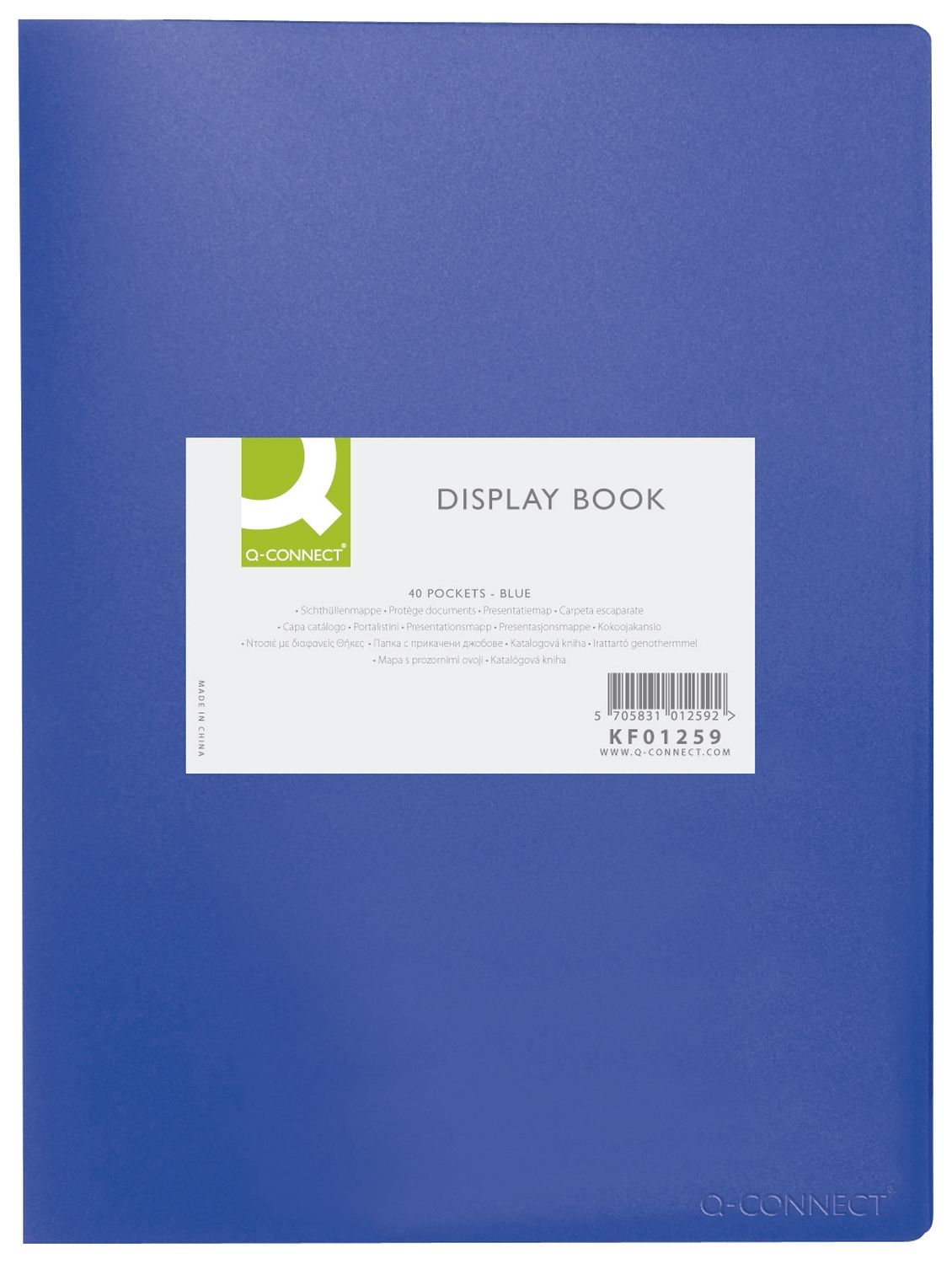 Sichtbuch - 40 Hüllen, Einband PP, 450 mym, blau Sichtbuch - 40 Hüllen, Einband PP, 450 mym, blau