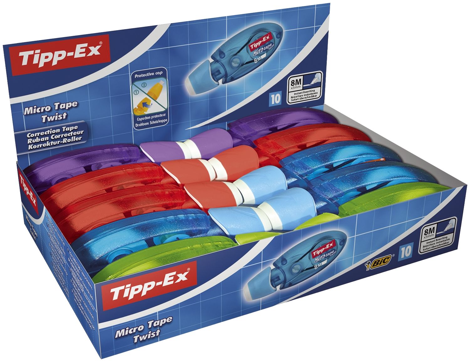Korrekturroller Tipp-Ex Microtape Twist 8706151, Einwegroller, (BxL) 5 mm x 8 m Korrekturroller Tipp-Ex Microtape Twist 8706151, Einwegroller, (BxL) 5 mm x 8 m