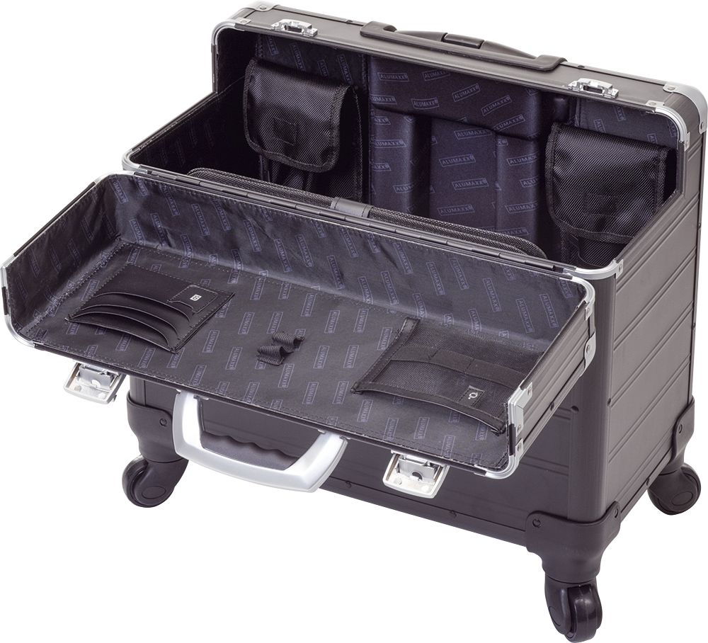 Pilotenkoffer Pandora - Trolley, schwarz matt Pilotenkoffer Pandora - Trolley, schwarz matt
