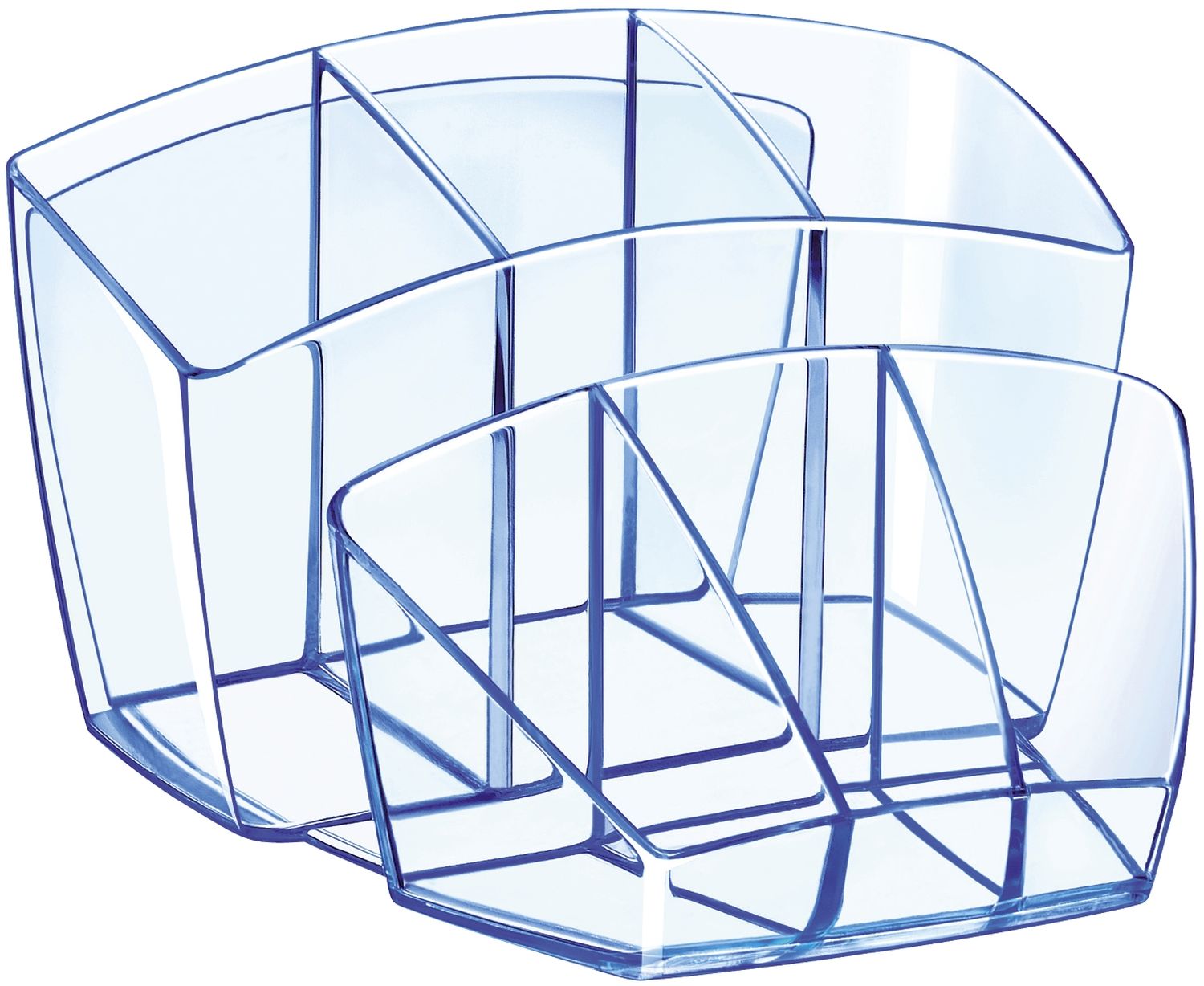 Stifteköcher Ice Blue - blau-transparent, 143 x 158 x 93 mm Stifteköcher Ice Blue - blau-transparent, 143 x 158 x 93 mm