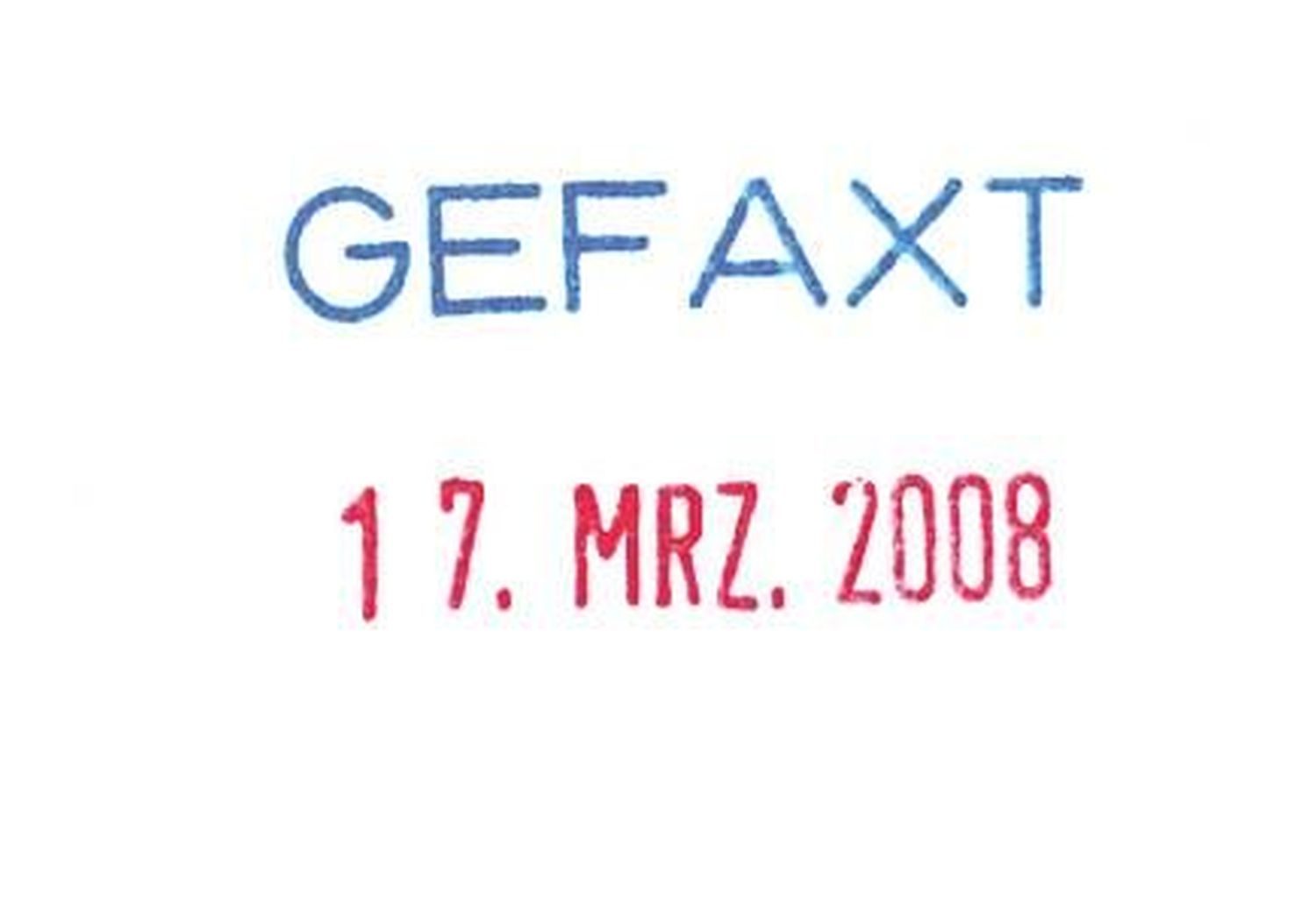 Stempel Printy 4850/L9 - GEFAXT mit Datum Stempel Printy 4850/L9 - GEFAXT mit Datum