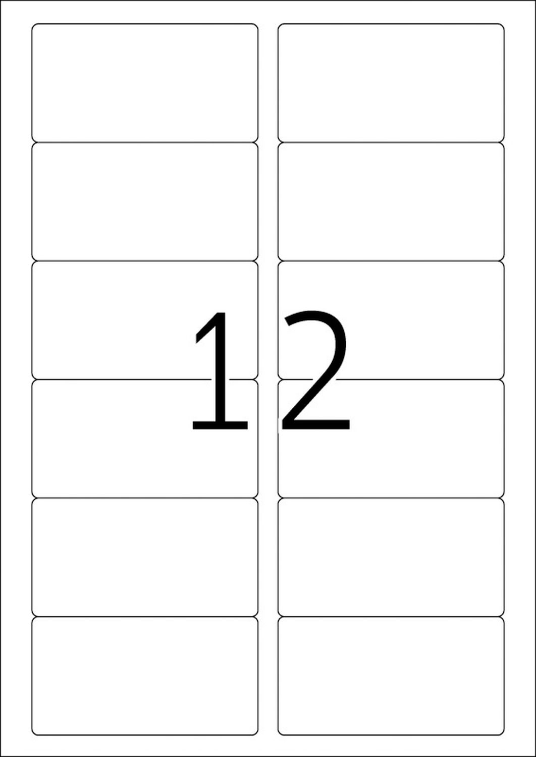 10010 Etiketten A4 weiß 88,9x46,6 mm Movables/ablösbar Papier matt 300 St.