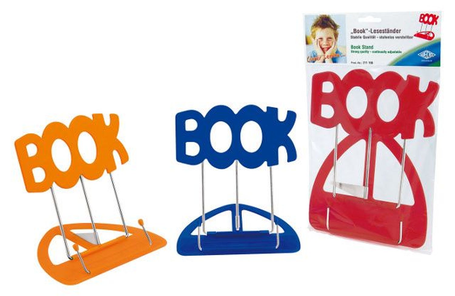 Leseständer Book - farbig sortiert Leseständer Book - farbig sortiert