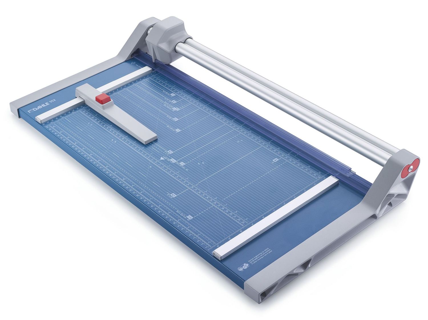 Rollen-Schneidemaschine 552 - Schnittlänge 510 mm, A3, mit doppelter Führungsstange, blau Rollen-Schneidemaschine 552 - Schnittlänge 510 mm, A3, mit doppelter Führungsstange, blau