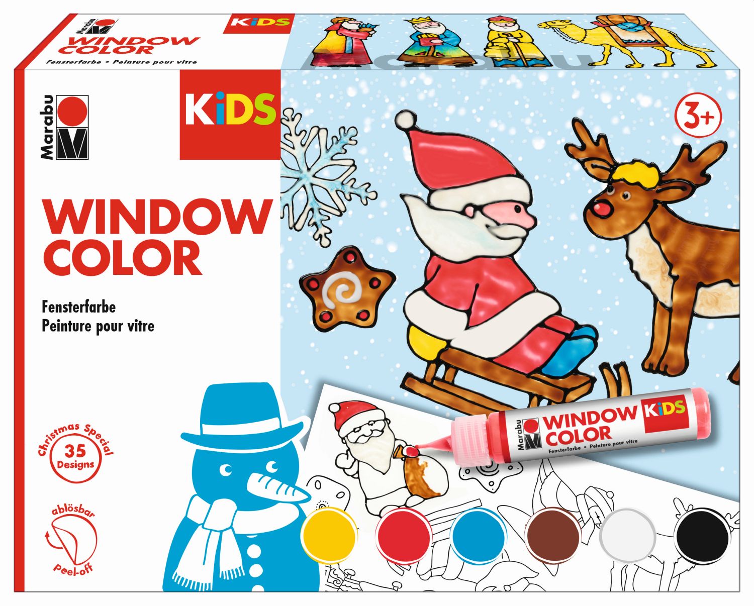 Window KiDS Color Set Christmas - 6x 25 ml
