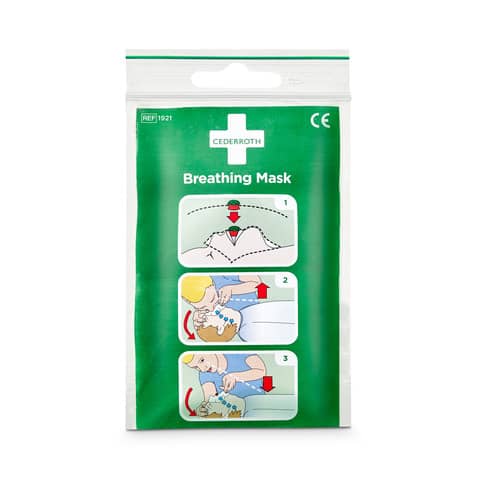 Beatmungsmaske Cederroth 1921 mit Rückschlagventi, grün