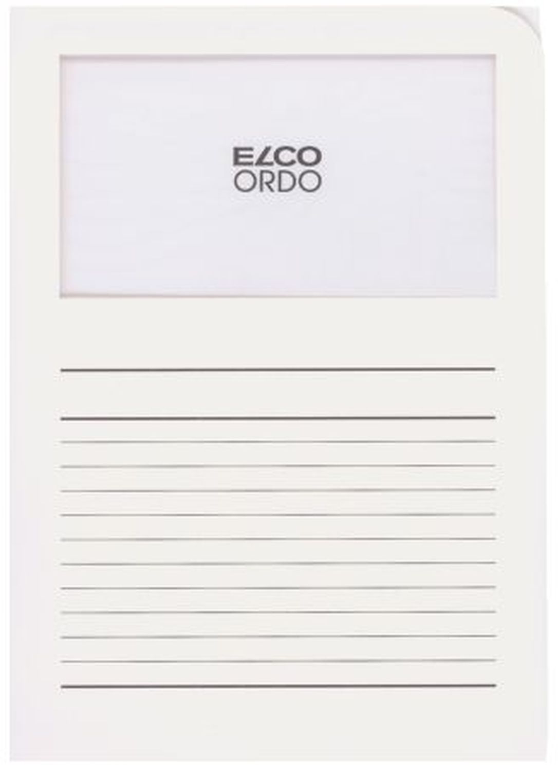 Sichtmappen Ordo classico - weiß, 120g, 10 Stück, Sichtfenster und Linien Sichtmappen Ordo classico - weiß, 120g, 10 Stück, Sichtfenster und Linien