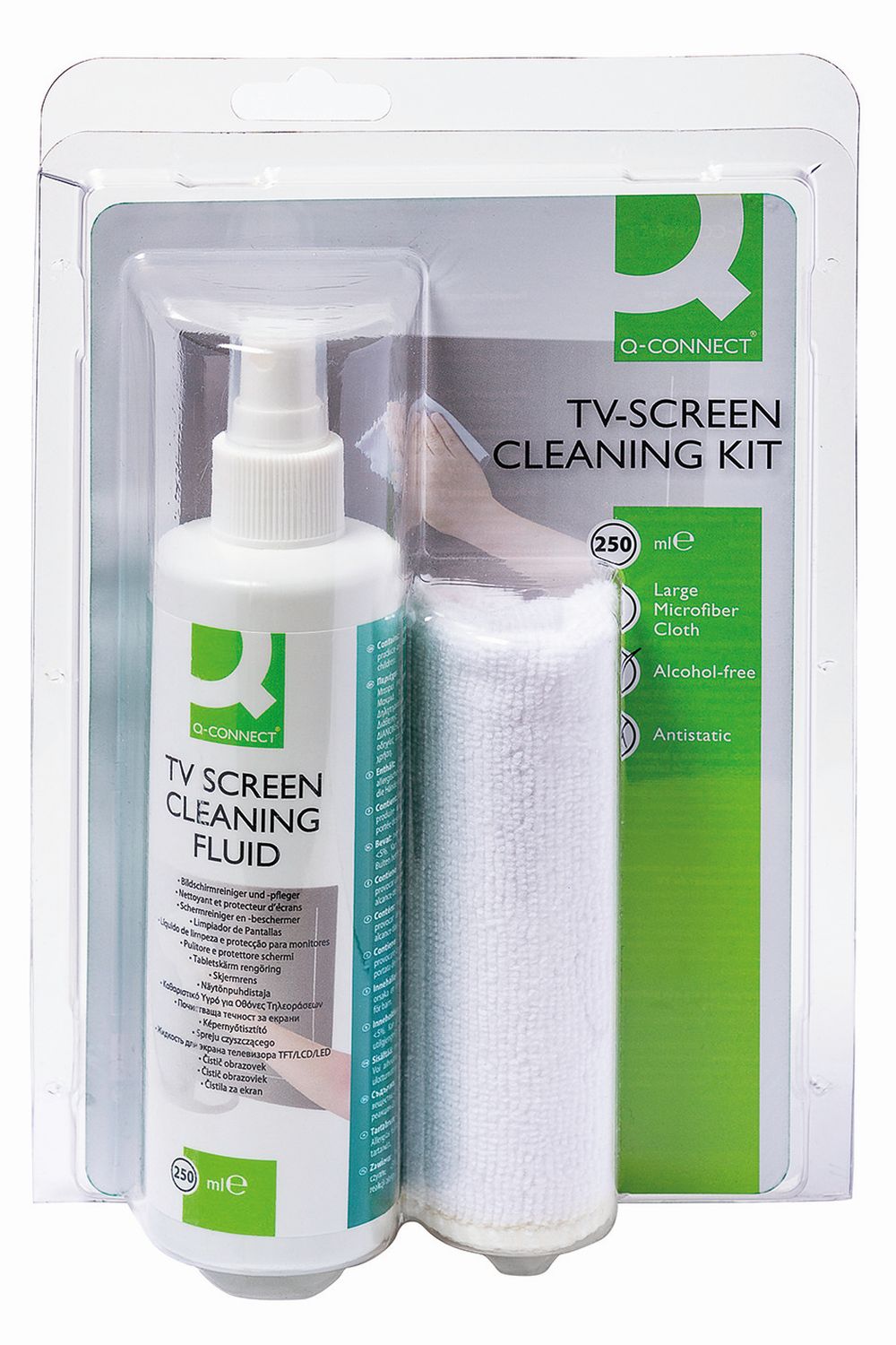 Reinigungsset - Spray 250 ml inkl. Tuch sort. Reinigungsset - Spray 250 ml inkl. Tuch sort.