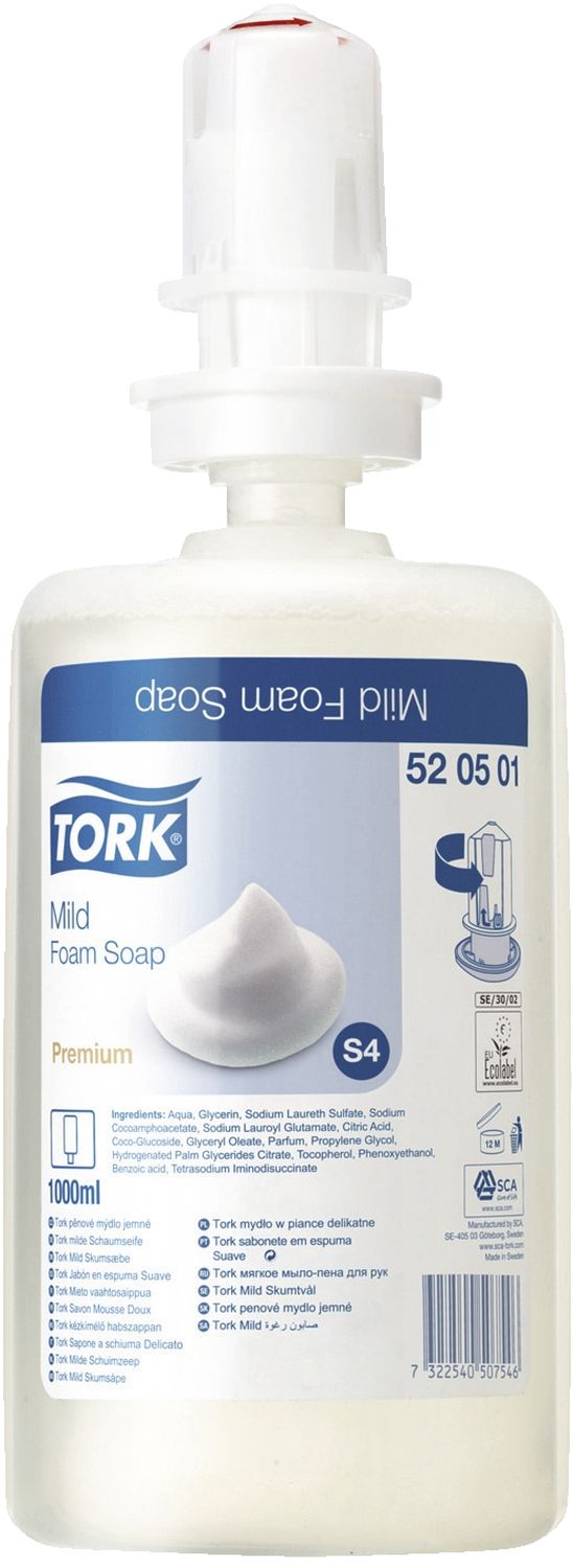 Premium Schaumseife Milddezent für System S4 - parfümiert, 1000 ml Premium Schaumseife Milddezent für System S4 - parfümiert, 1000 ml