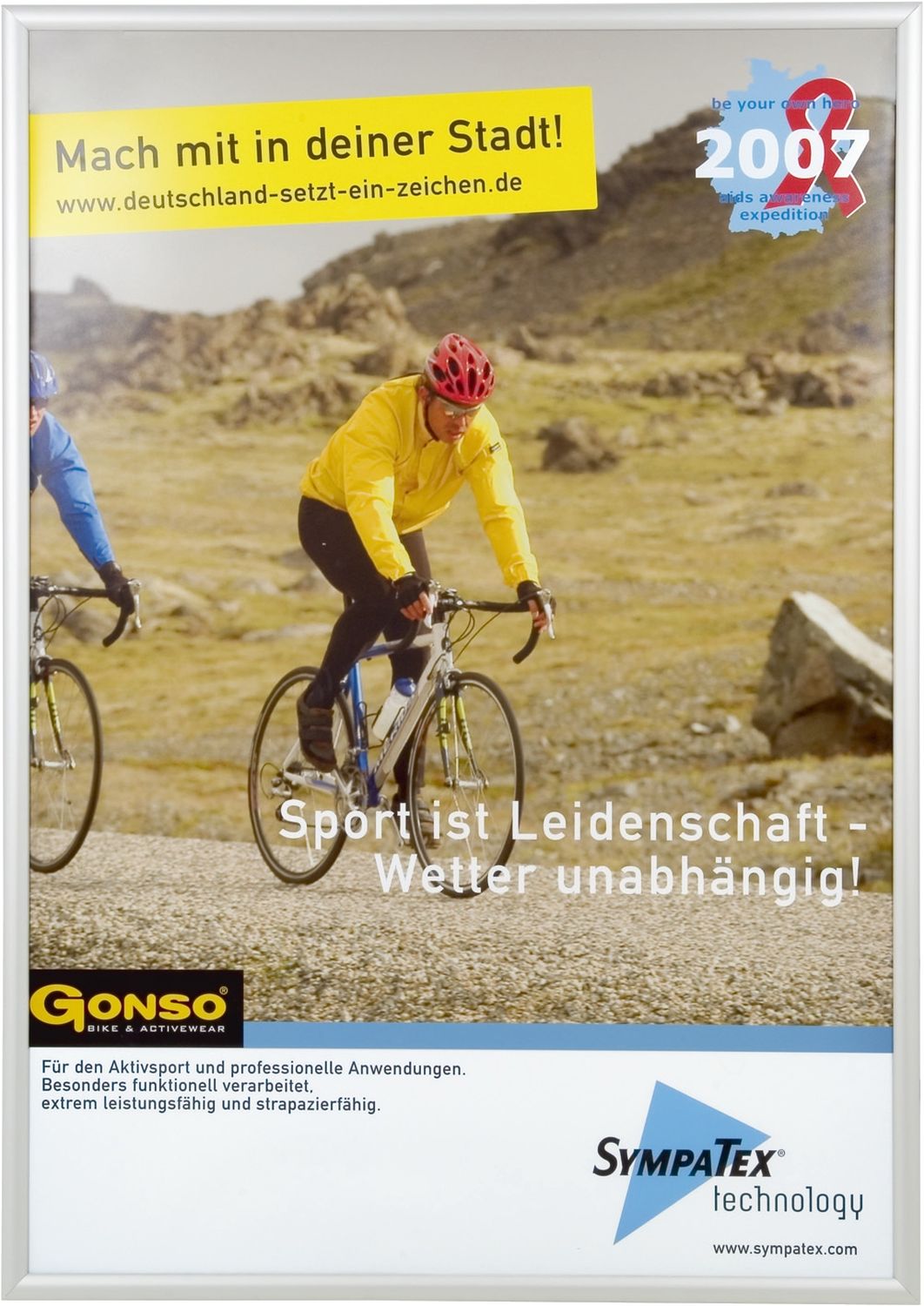 Schaukasten Wechselrahmen Outdoor - für A0, silber Schaukasten Wechselrahmen Outdoor - für A0, silber