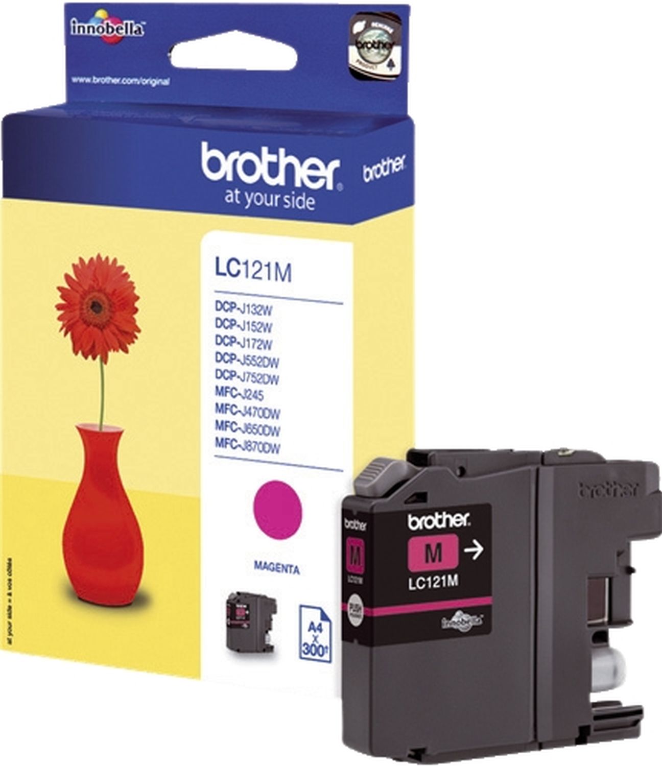 Original Brother Tintenpatrone magenta (LC-121M)