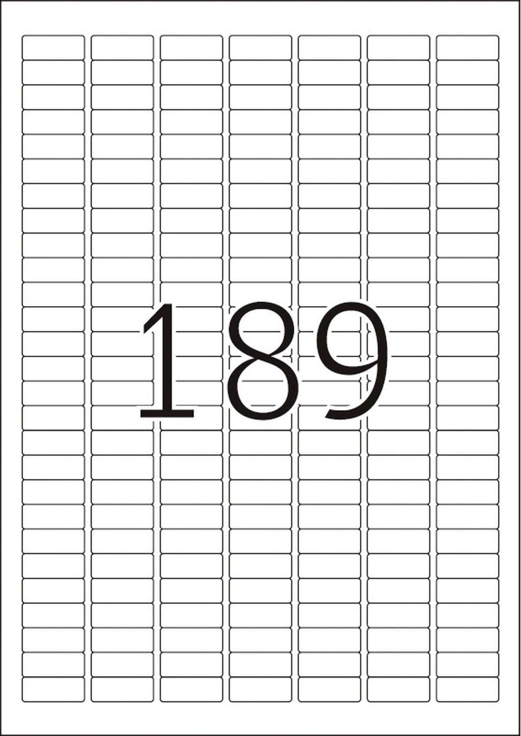 10001 Etiketten A4 weiß 25,4x10 mm Movables/ablösbar Papier matt 4725 St.