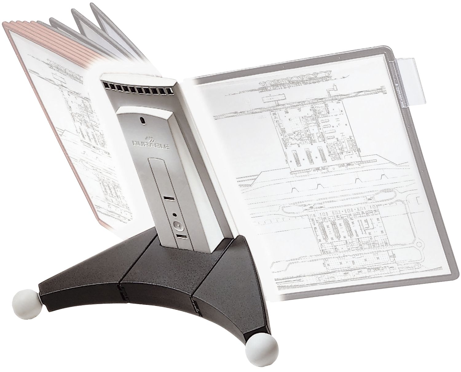 Sichttafelsystem SHERPA® TABLE MODULE 10 - anthrazit/grau Sichttafelsystem SHERPA® TABLE MODULE 10 - anthrazit/grau