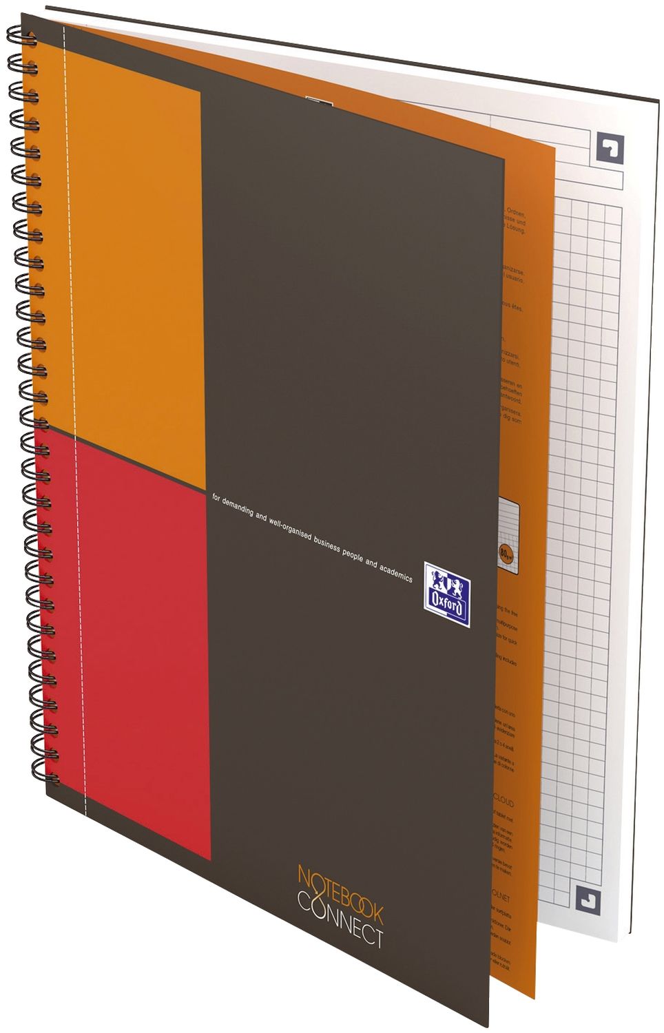Notebook Connect - Collegeblock, B5, kariert, 80 Blatt, Hardcover, 4 Eckmarkierungen zum scannen Notebook Connect - Collegeblock, B5, kariert, 80 Blatt, Hardcover, 4 Eckmarkierungen zum scannen