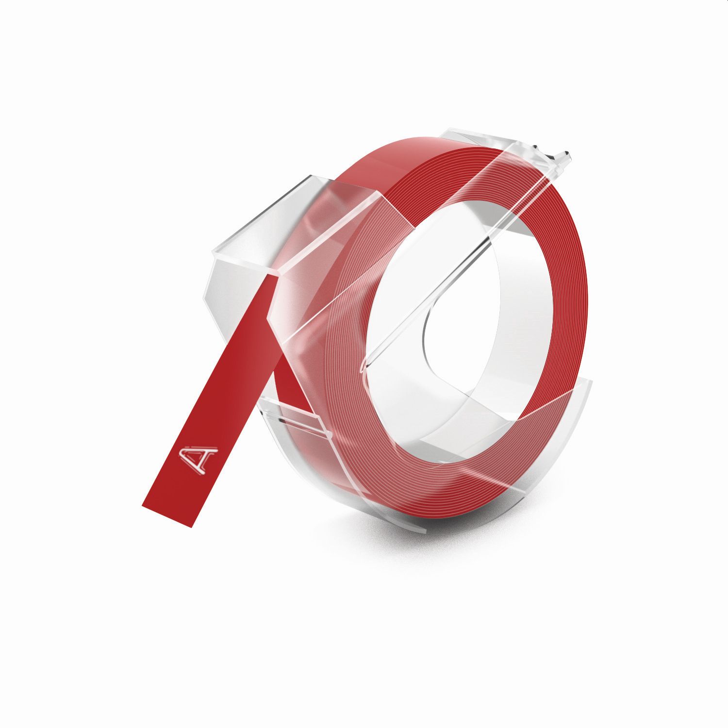 Prägeband - 9 mm x 3 m, glänzend rot Prägeband - 9 mm x 3 m, glänzend rot