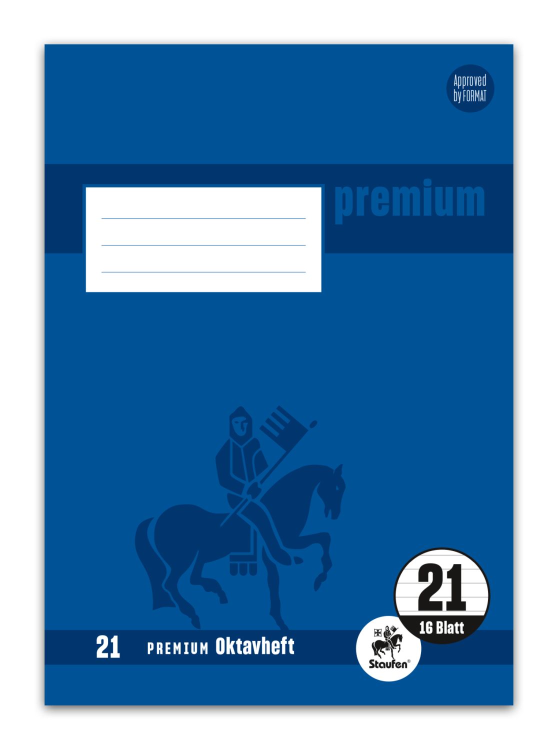 Oktavheft PREMIUM Academy LIN 21 - A6, 90 g/qm, 32 Blatt, liniert Oktavheft PREMIUM Academy LIN 21 - A6, 90 g/qm, 32 Blatt, liniert