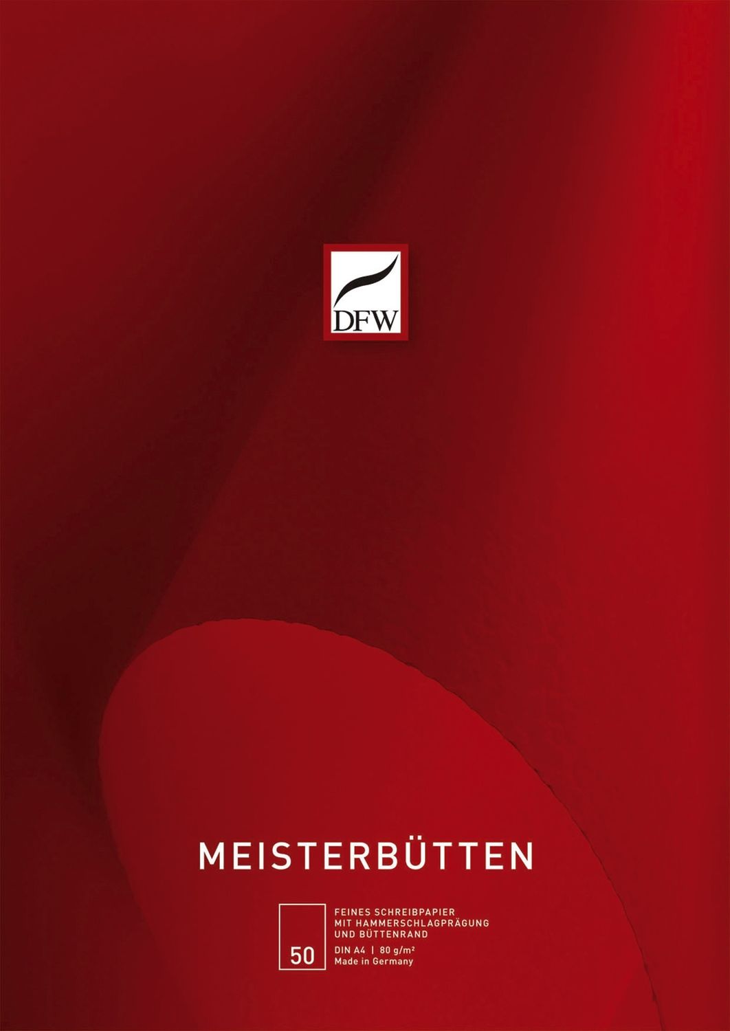 Briefblock Meisterbütten - A4, unliniert, 80 g/qm, 50 Blatt Briefblock Meisterbütten - A4, unliniert, 80 g/qm, 50 Blatt