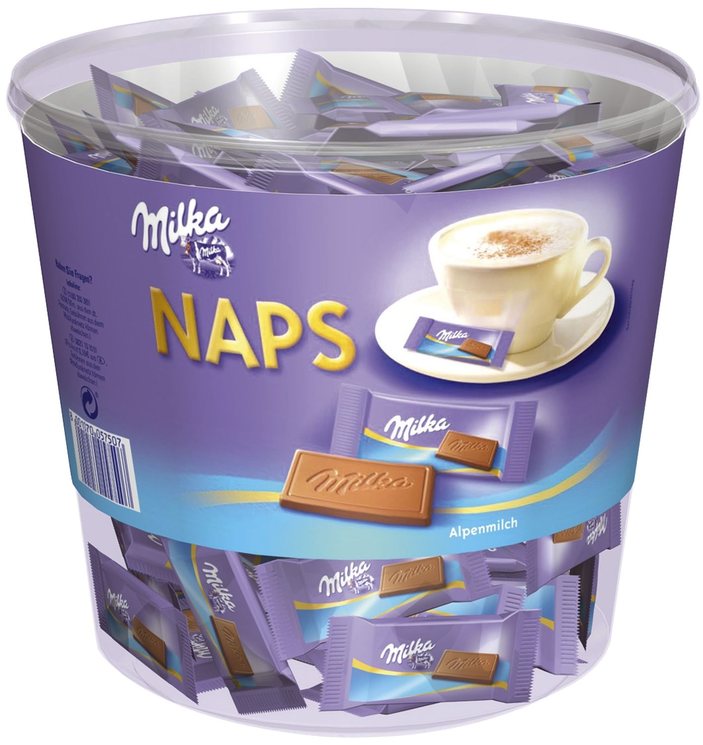 Schokotäfelchen NAPS - Alpenmilch Schokotäfelchen NAPS - Alpenmilch