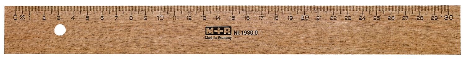 Holzlineal - 40 cm